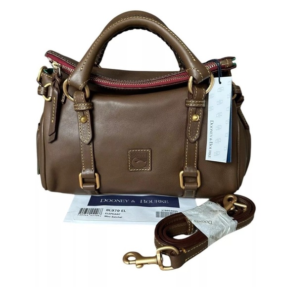 Dooney & Bourke Leather Satchel - Picture 2 of 10